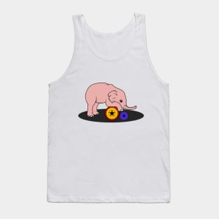 Elephant baby with a ball from the circus Tank Top